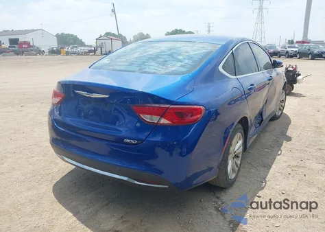 2016 Chrysler 200 Limited z USA, uszkodzony, nr VIN 1C3CCCAB1GN123815